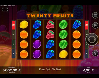 twenty fruits