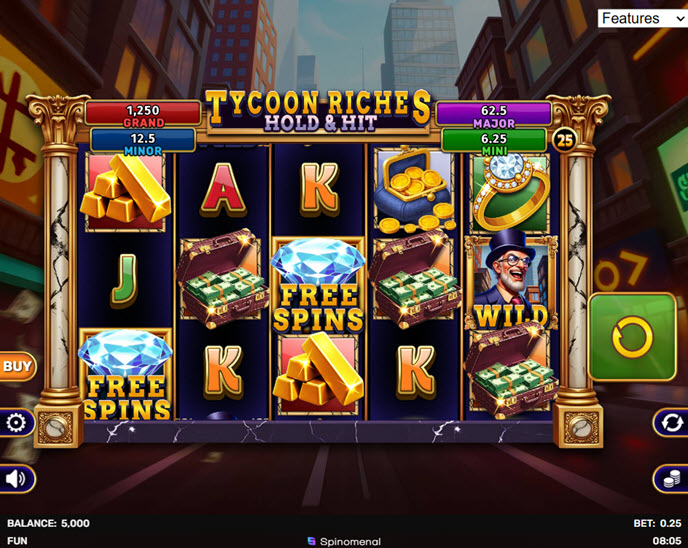 tycoon riches hold & hit