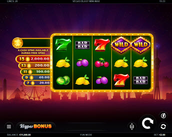 vegas blast mini-max
