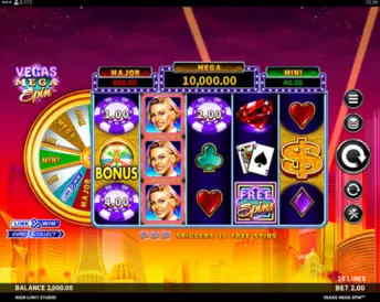 vegas mega spin