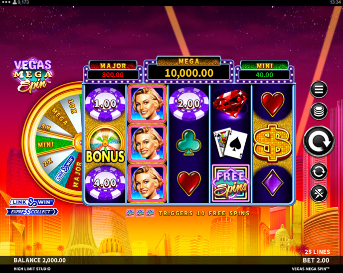 vegas mega spin