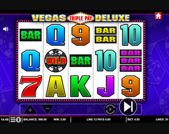vegas triple pay deluxe