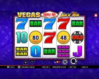 Vegas Triple Pay Spin ‘n’ Win