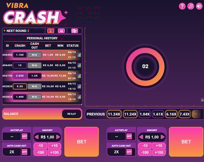 vibra crash