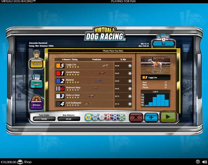 virtual! dog racing