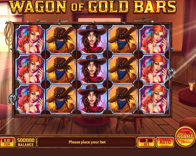 wagon of gold bars