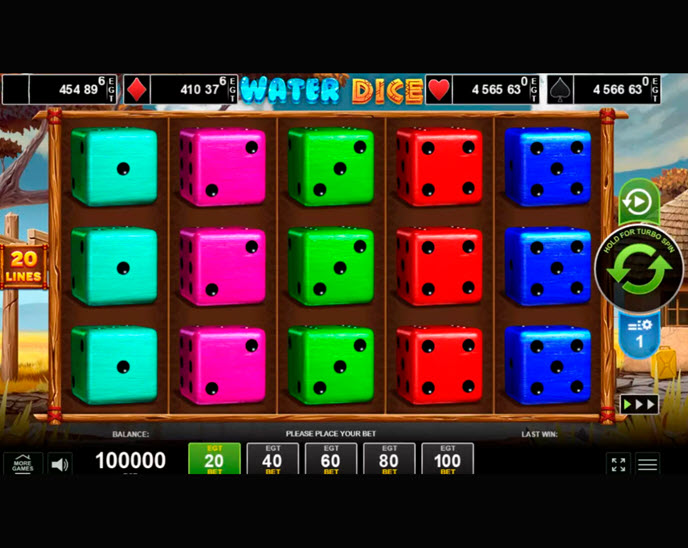 water dice