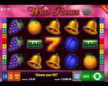 wild rubies golden nights