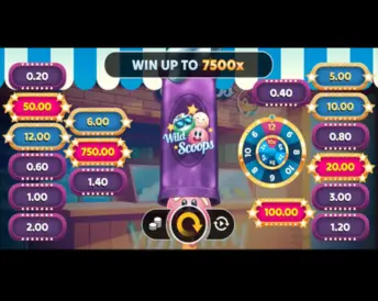 wild scoops – tap n cash