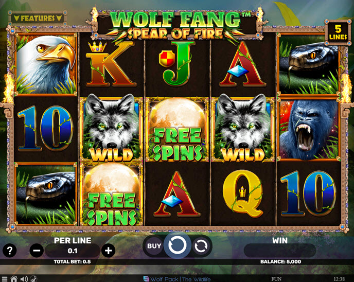 wolf fang spear of fire