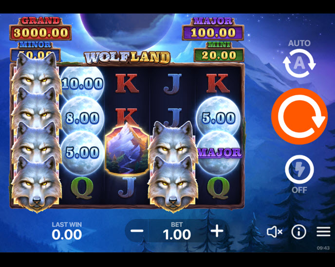 wolf land: hold and win