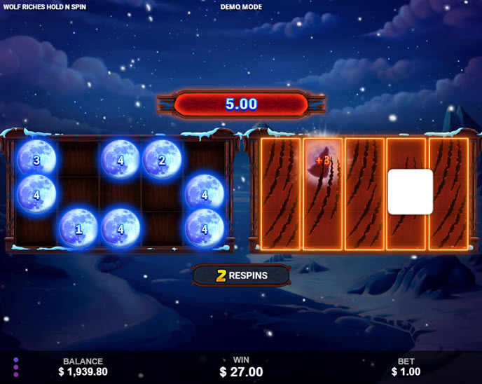 wolf riches hold n spin
