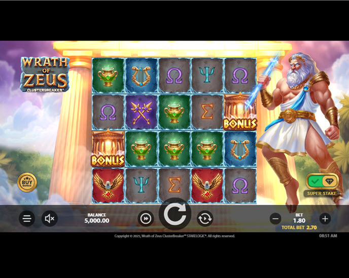 wrath of zeus (stakelogic)