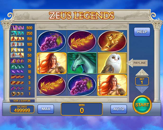 zeus legends (3×3)