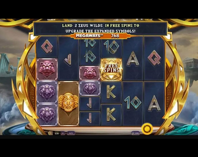zeus lightning megaways