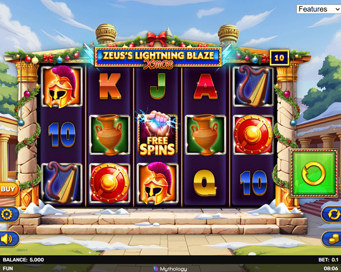 zeus's lightning blaze - xmas