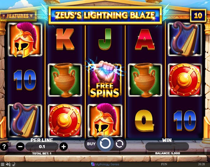 zeus's lightning blaze